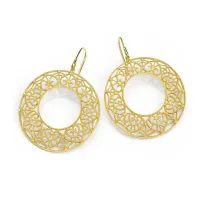 Zdjęcie Piękne kolczyki Wykonany z 18-karatowego pozłacanego srebra