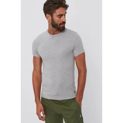 Zdjęcie Polo Ralph Lauren T-shirt (2-pack) 714835960003 męski kolor szary gładki