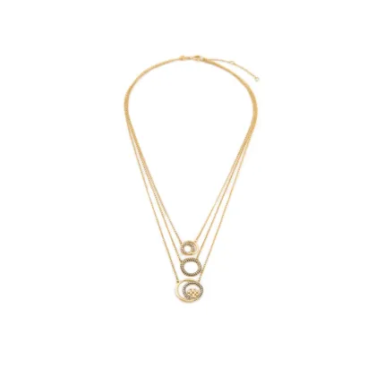Zdjęcie Tory Burch Naszyjnik Miller Pave Layered 163733 Złoty