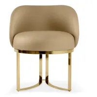 Picture Fantastic Susan chair - a combination of brass and leather