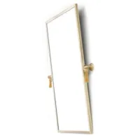 Picture Wall mirror with cast brass elements and antique gold finish - Il Paralume Marina