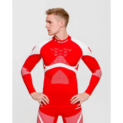 Zdjęcie Longsleeve Termoaktywny Z Półgolfem Męski X-bionic Energy Accumulator 4.0 Patriot Switzerland X-Bionic