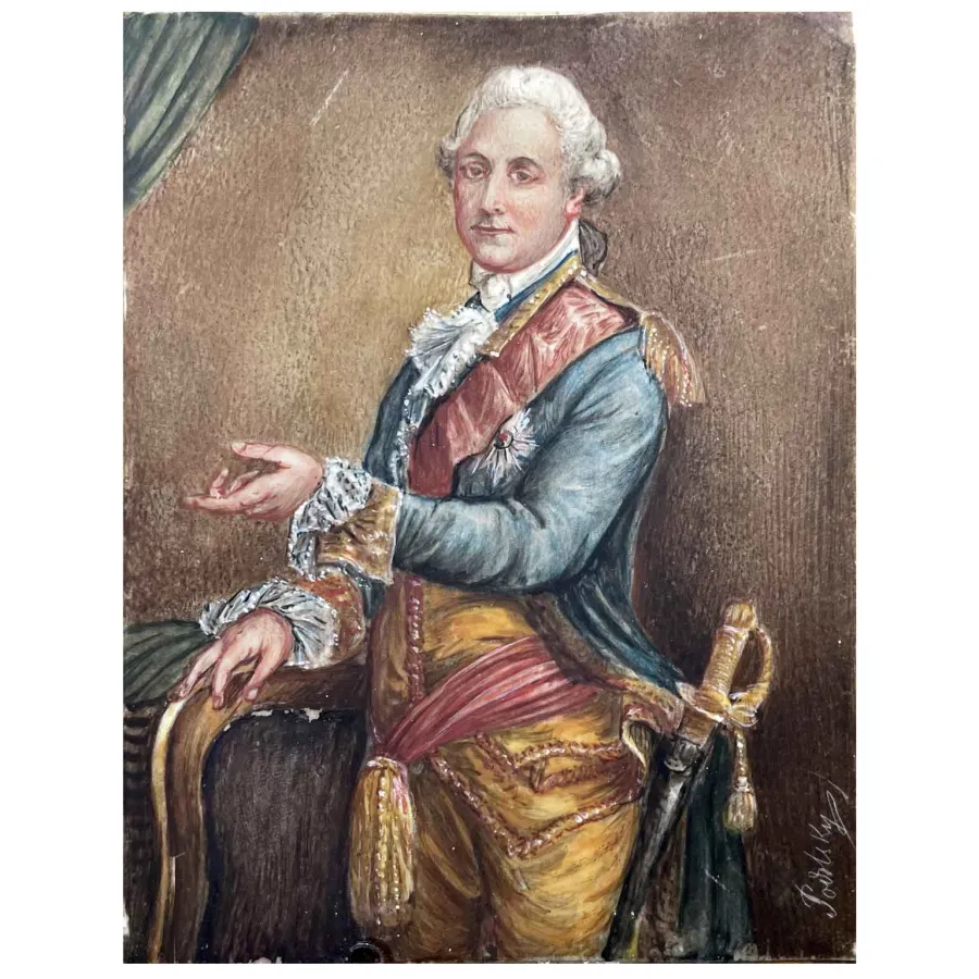 obrazek 2 Portret artysty z XIX wieku Stanisława Augusta Poniatowskiego, króla Polski