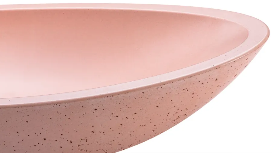 obrazek 3 Piękna stylowa umywalka 60 cm ORION BASIC – bardzo jasny ceglasty, bez dekoru, lakier matowy