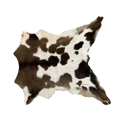 Zdjęcie Elegancki skórzany dywan - 105x98 cm