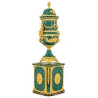 Zdjęcie Cudowny malachitowy wazon na postumencie