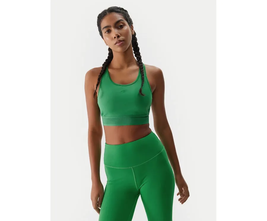 obrazek 1 4F Top 4FWSS24TFTSF705 Zielony Slim Fit
