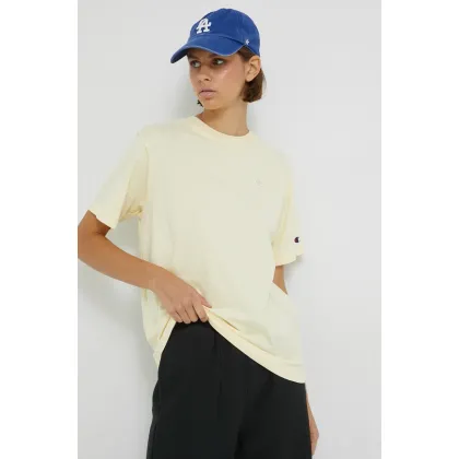 Zdjęcie Champion t-shirt bawełniany kolor żółty 115498-NBK