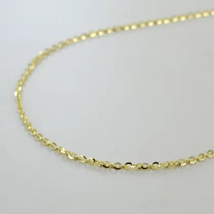 Zdjęcie Damski łańcuszek z diamentowych ogniw (40 cm) w kolorze żółtego złota