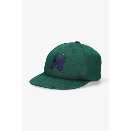 Zdjęcie Needles czapka z daszkiem Baseball Cap Poly Jq kolor zielony wzorzysta LQ035.GREEN-Green