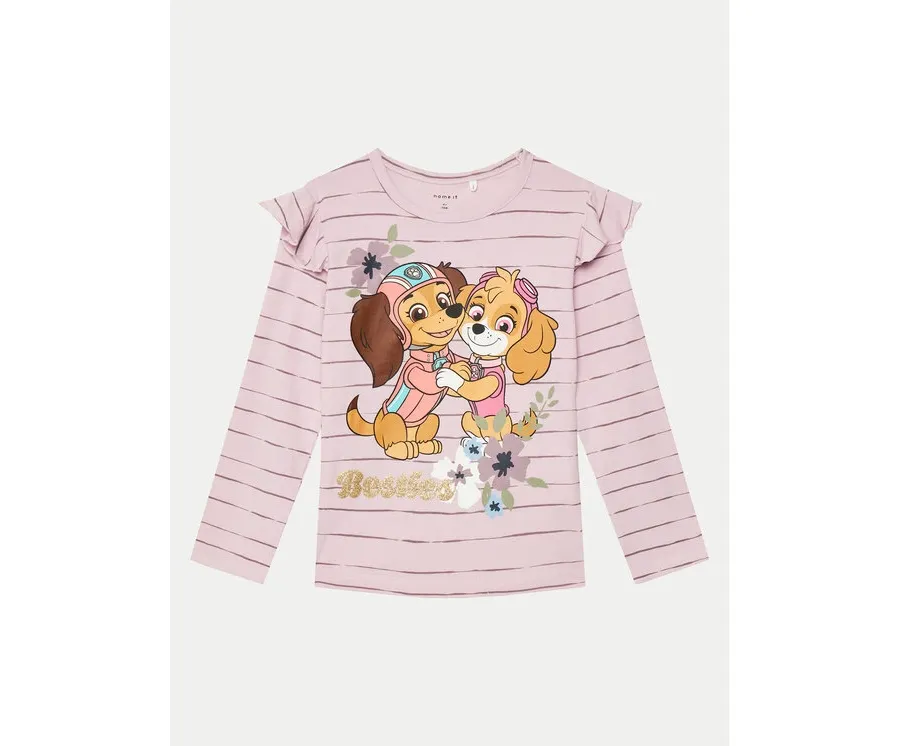 obrazek 1 NAME IT Bluzka Julia PAW PATROL 13238285 Różowy Regular Fit