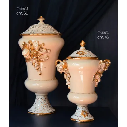 Picture Dreamlike ceramic decorations with gold decorations