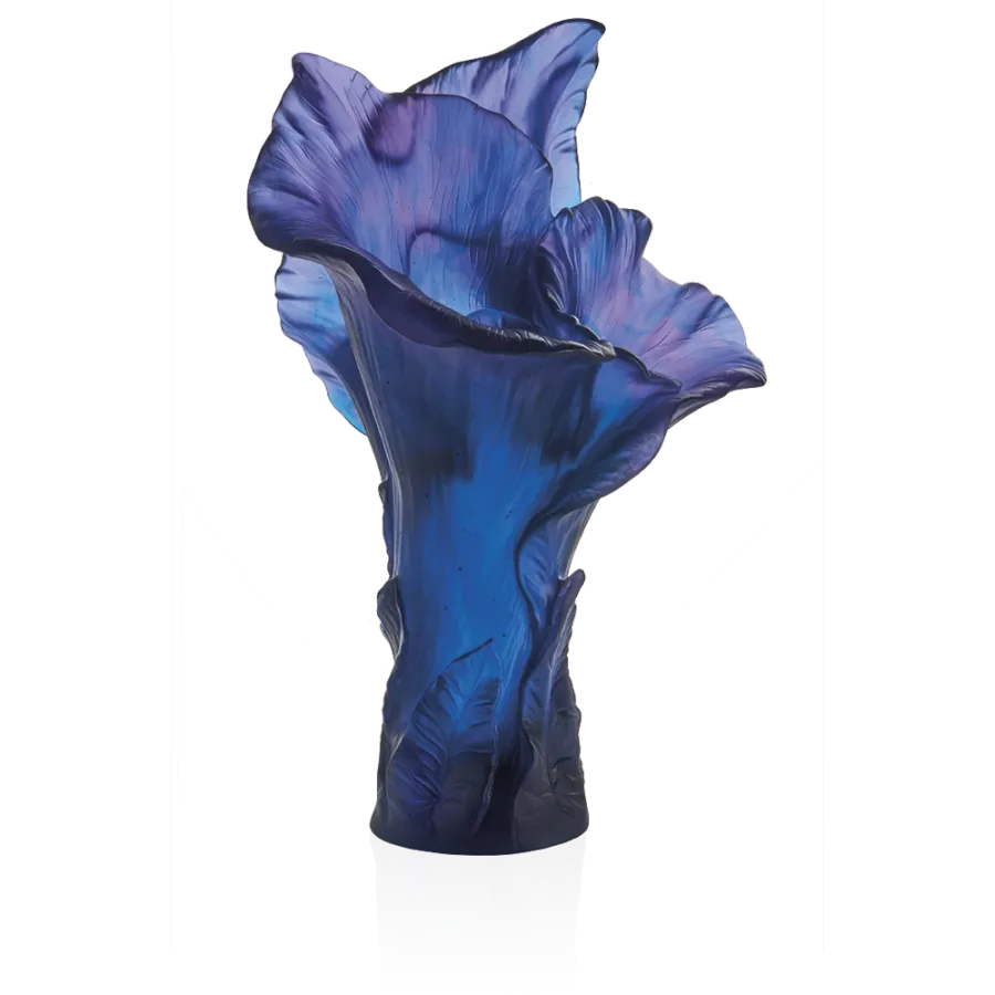 obrazek 1 Kryształowy wazon o kształcie kwiatu w kolorze Midnight Blue