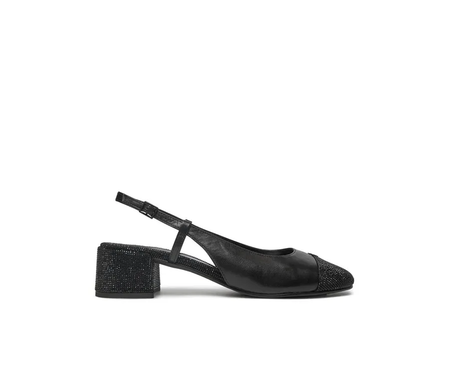 obrazek 1 Tory Burch Sandały Cap-Toe Pave Singback Pump 160256 Czarny