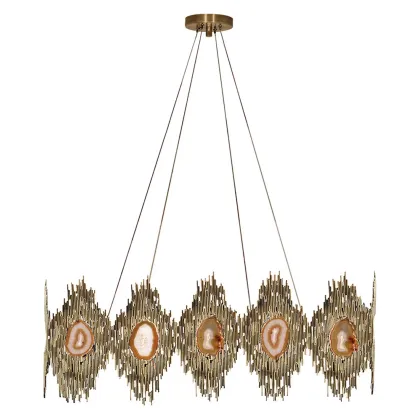 Picture A stunning brass chandelier