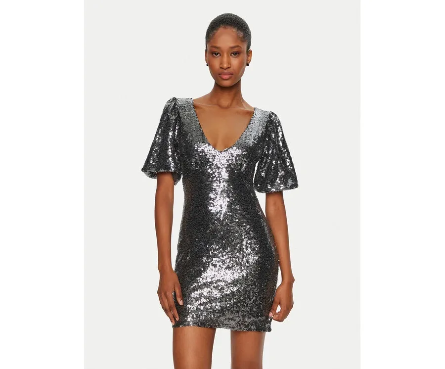 obrazek 1 Rinascimento Sukienka koktajlowa CFC0019737002 Srebrny Regular Fit