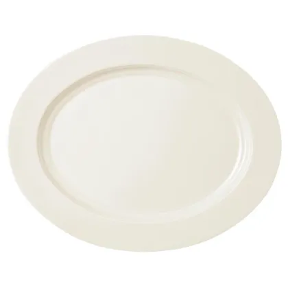 Zdjęcie Kremowy owalny półmisek z porcelany w stylu klasycznym – Tettau