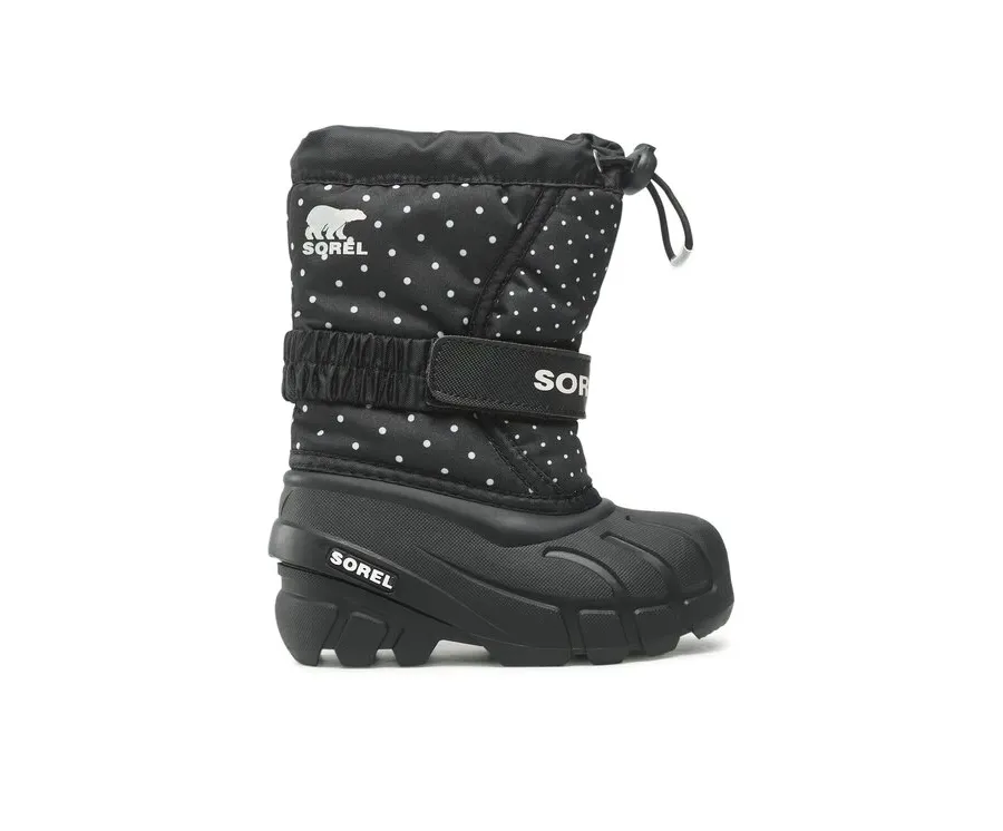 obrazek 1 Sorel Śniegowce Childrens Flurry Print NC3503-010 Czarny