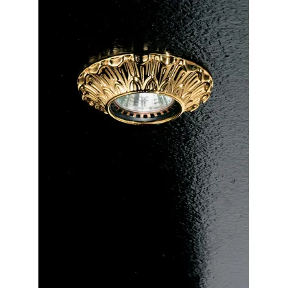 Zdjęcie Wspaniała lampa sufitowa pozłacana z litego mosiądzu