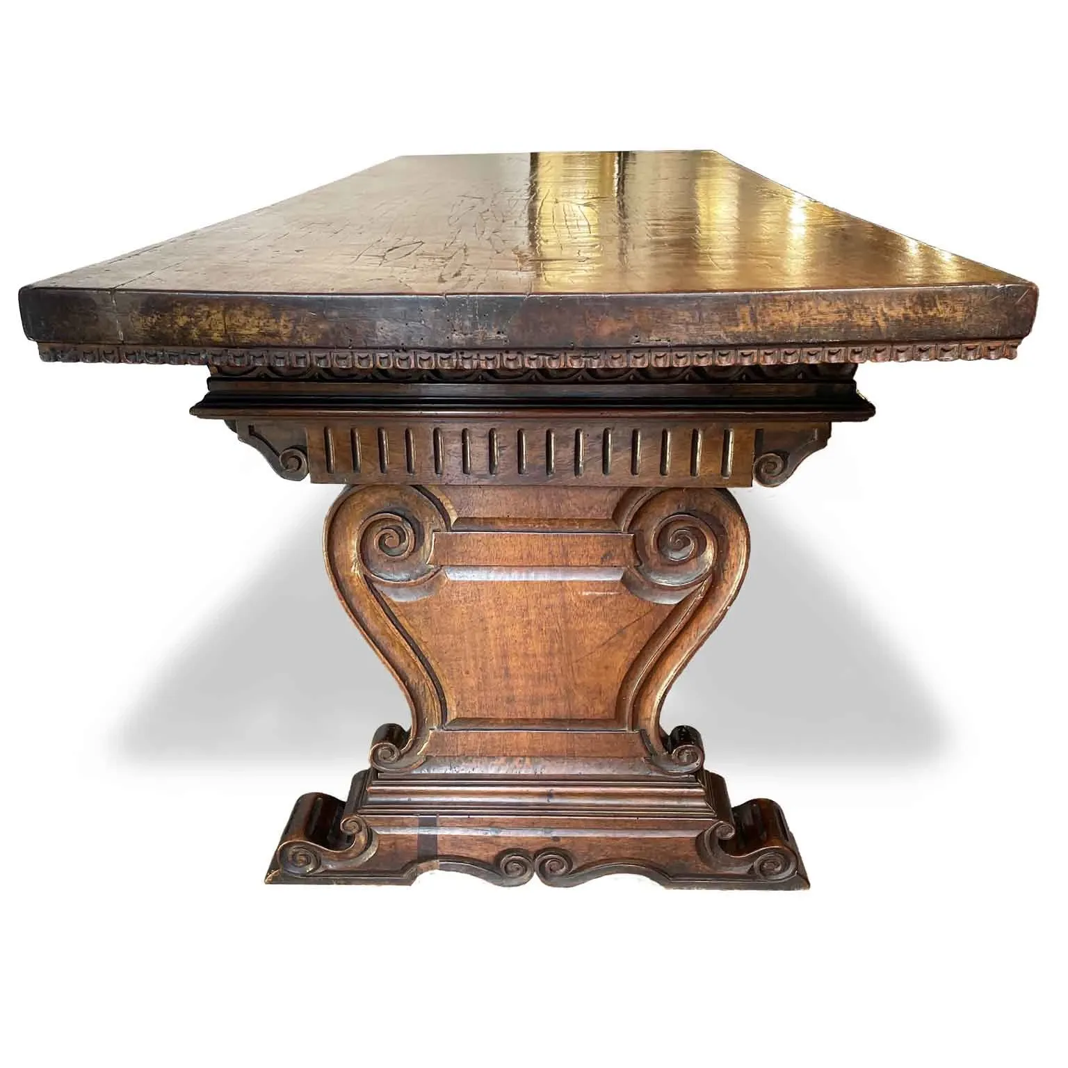 Zdjęcie Stół jadalniany z orzecha włoskiego z szufladami