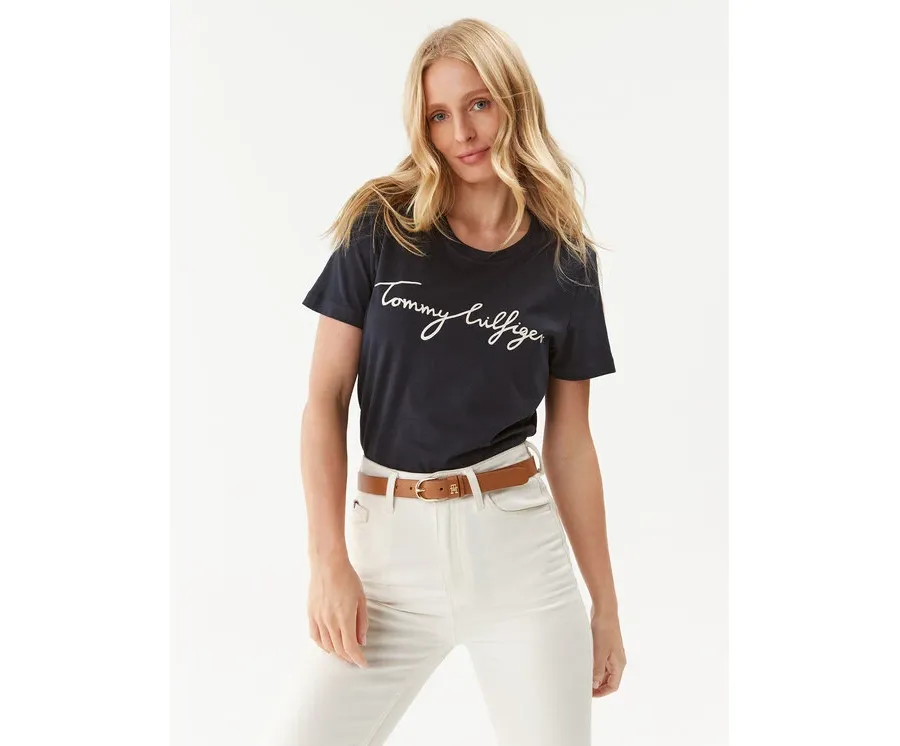 obrazek 1 Tommy Hilfiger T-Shirt Heritage Graphic Tee WW0WW24967 Granatowy Regular Fit