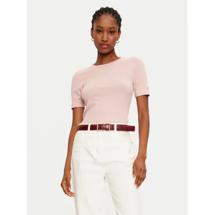 Zdjęcie Tommy Hilfiger T-Shirt WW0WW43918 Różowy Slim Fit