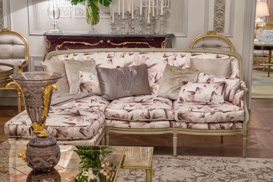 obrazek 8 Wyjątkowa włoska sofa w komplecie z 6-cioma poduszkami