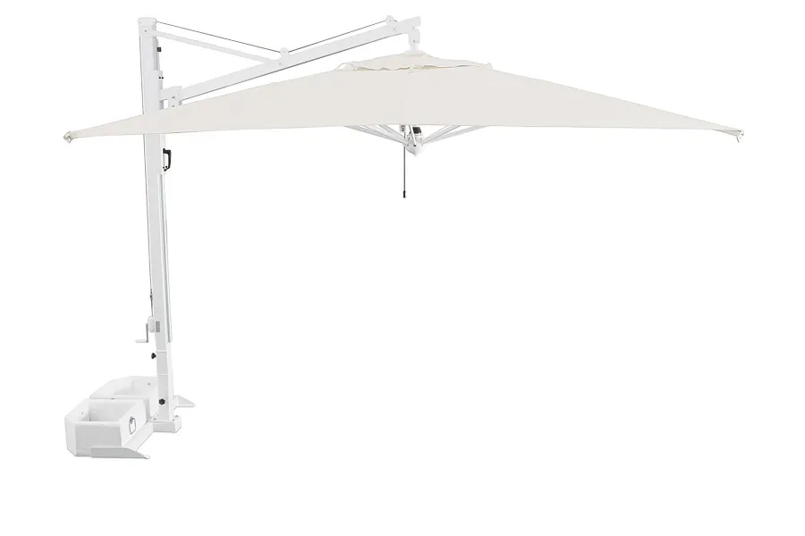 obrazek 3 Kwadratowy wysuwany aluminiowy parasol na wsporniku do ogrodu lub na taras