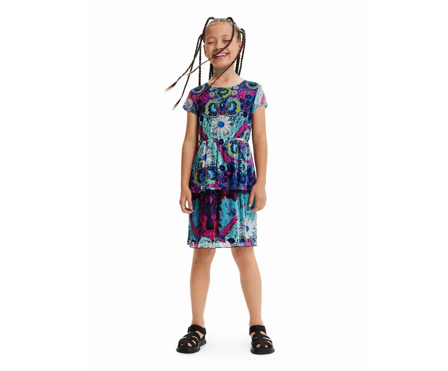 obrazek 1 Desigual Sukienka codzienna 23SGVK19 Niebieski Regular Fit