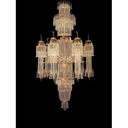 Zdjęcie Wyjątkowy szklany żyrandol z włoch