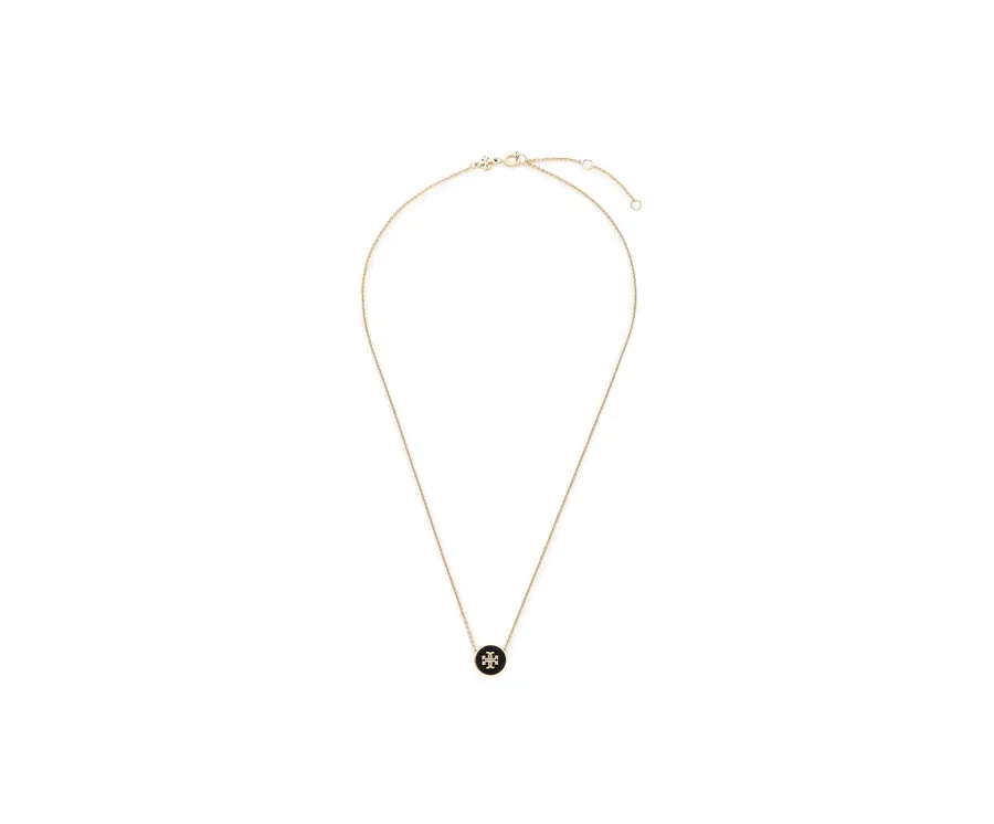 obrazek 1 Tory Burch Naszyjnik Kira Enamel Pendant Necklace 90549 Złoty