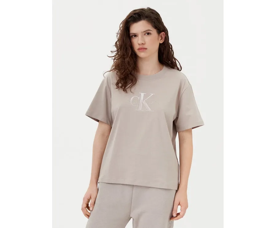 obrazek 1 Calvin Klein Jeans T-Shirt Monologo J20J224798 Szary Relaxed Fit