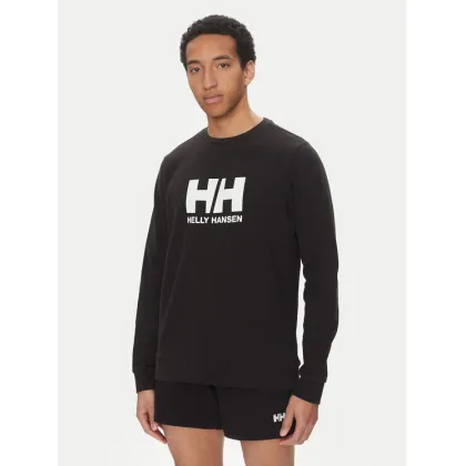 Zdjęcie Helly Hansen Bluza Logo Crew 30395 Czarny Regular Fit