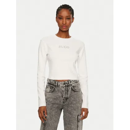 Zdjęcie HUGO Bluzka Della 50537288 Biały Slim Fit