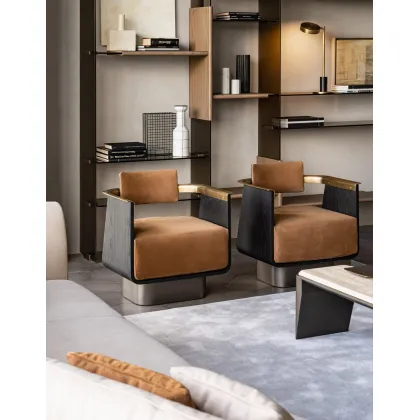 Zdjęcie Urokliwy fotel do salonu w stylu minimalistycznym