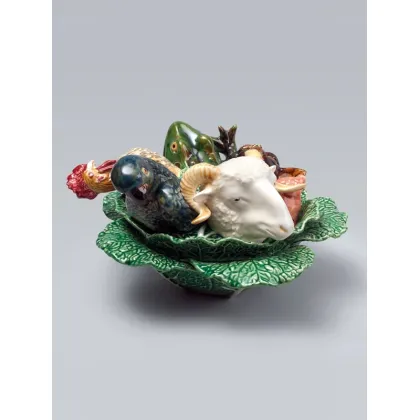 Picture Rural decoration with many animal figures - Bordallo Pinheiro