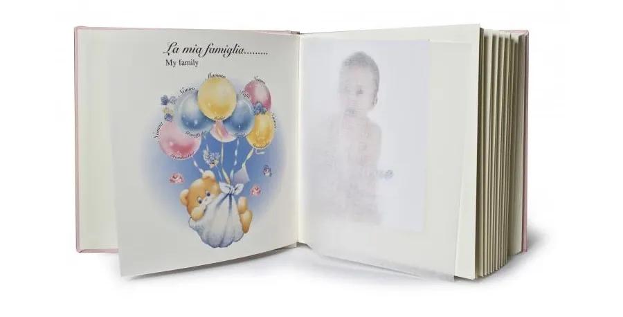 obrazek 3 Zamszowy album na zdjecia dzieci Pera