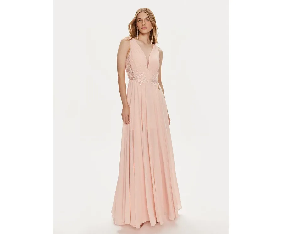 obrazek 1 Fracomina Sukienka wieczorowa FQ24SD3027W41201 Różowy Slim Fit