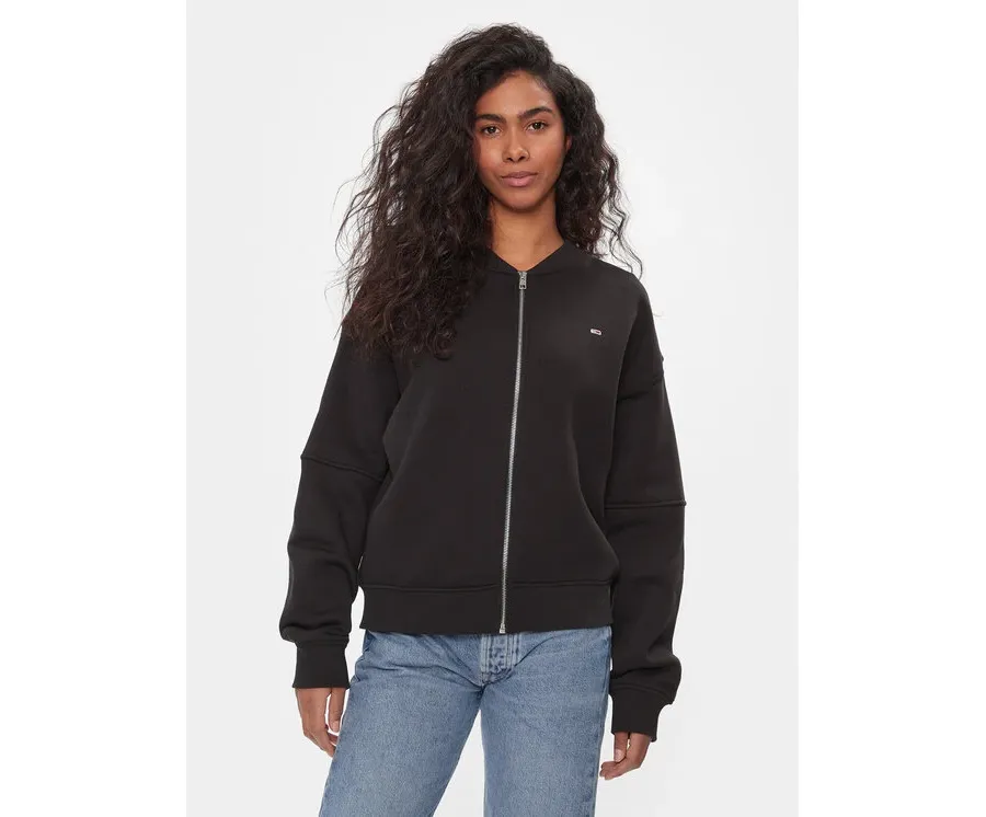 obrazek 1 Tommy Jeans Bluza Tjw Zip Thru Bomber DW0DW17957 Czarny Regular Fit