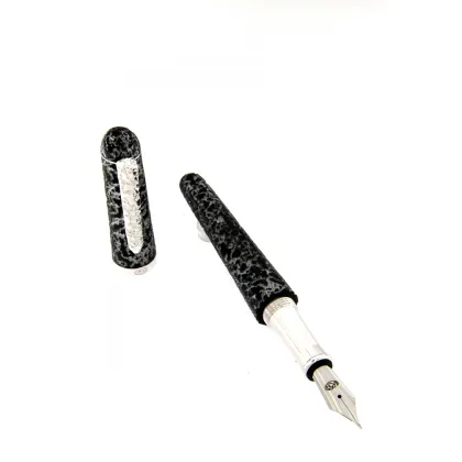Zdjęcie Włoskie pióro wieczne Crisopea Black Silver - Urso