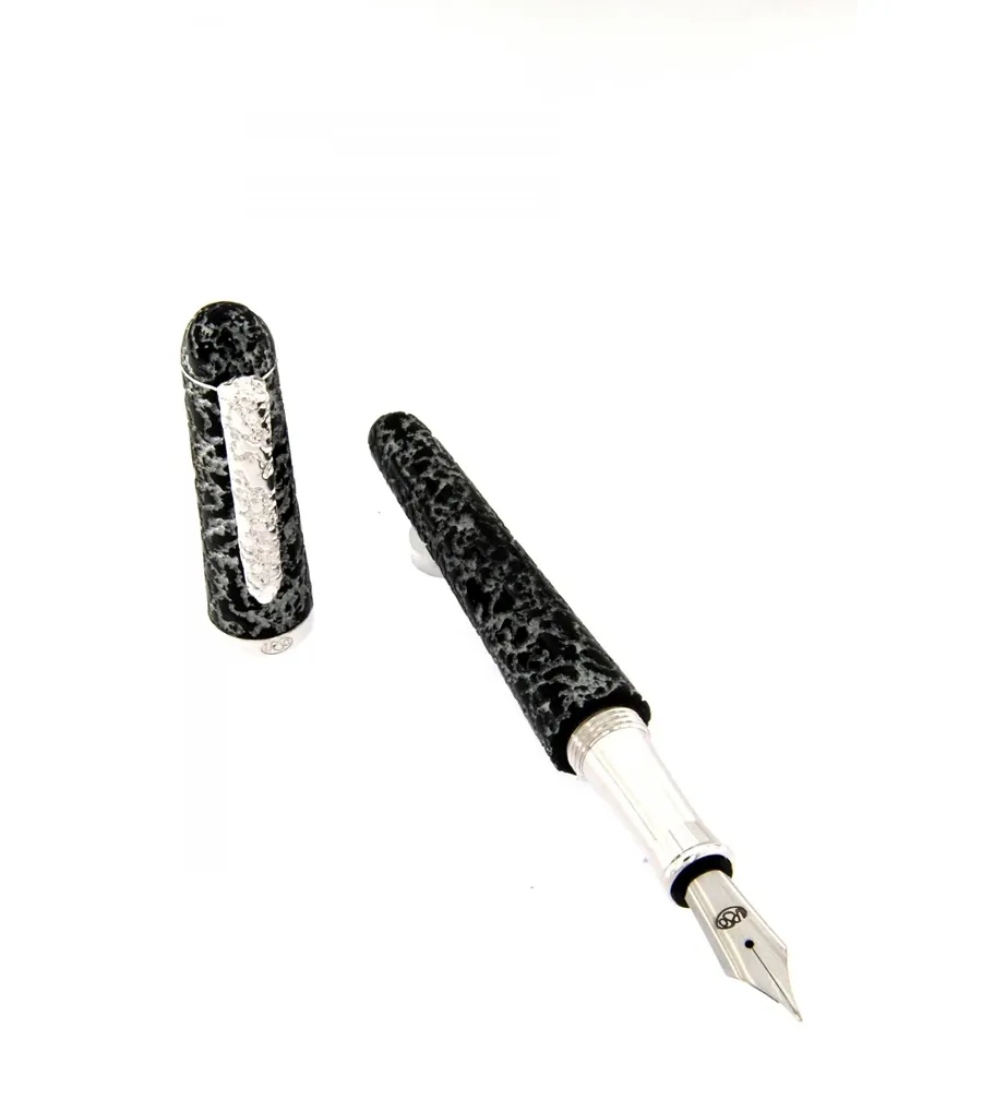 obrazek 1 Włoskie pióro wieczne Crisopea Black Silver - Urso