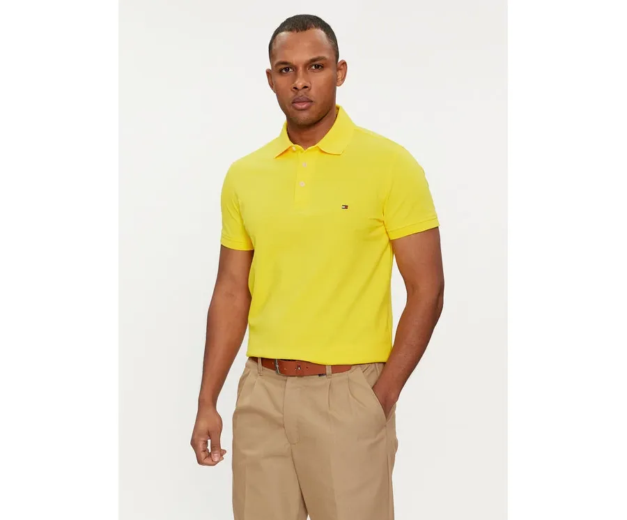 obrazek 1 Tommy Hilfiger Polo 1985 MW0MW17771 Żółty Slim Fit