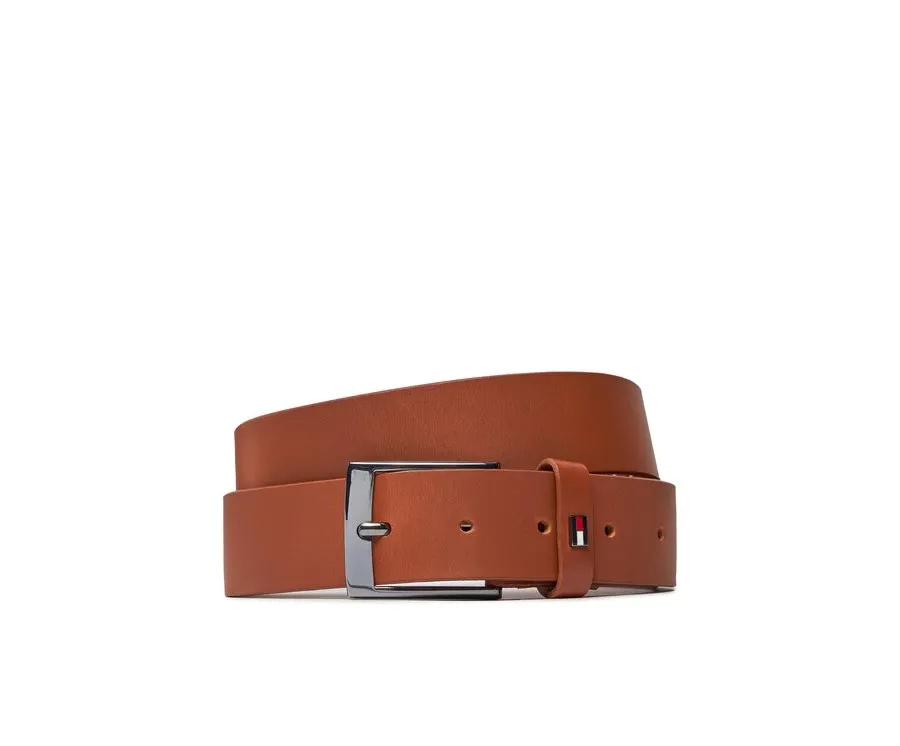 obrazek 1 Tommy Hilfiger Pasek Męski Adan Leather 3.5 AM0AM12052 Brązowy