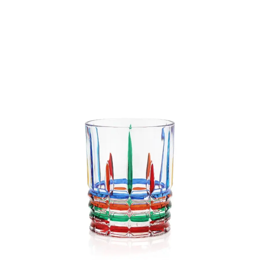 obrazek 1 Kolorowy komplet 6 szklanek do picia wody (345 ml)