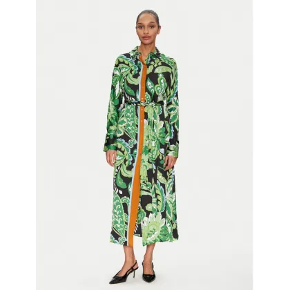 Zdjęcie Lola Casademunt by Maite Sukienka koszulowa MS2516019 Zielony Regular Fit