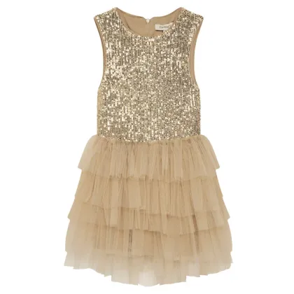 Zdjęcie TWINSET Sukienka codzienna 251GJ2533 D Złoty Regular Fit