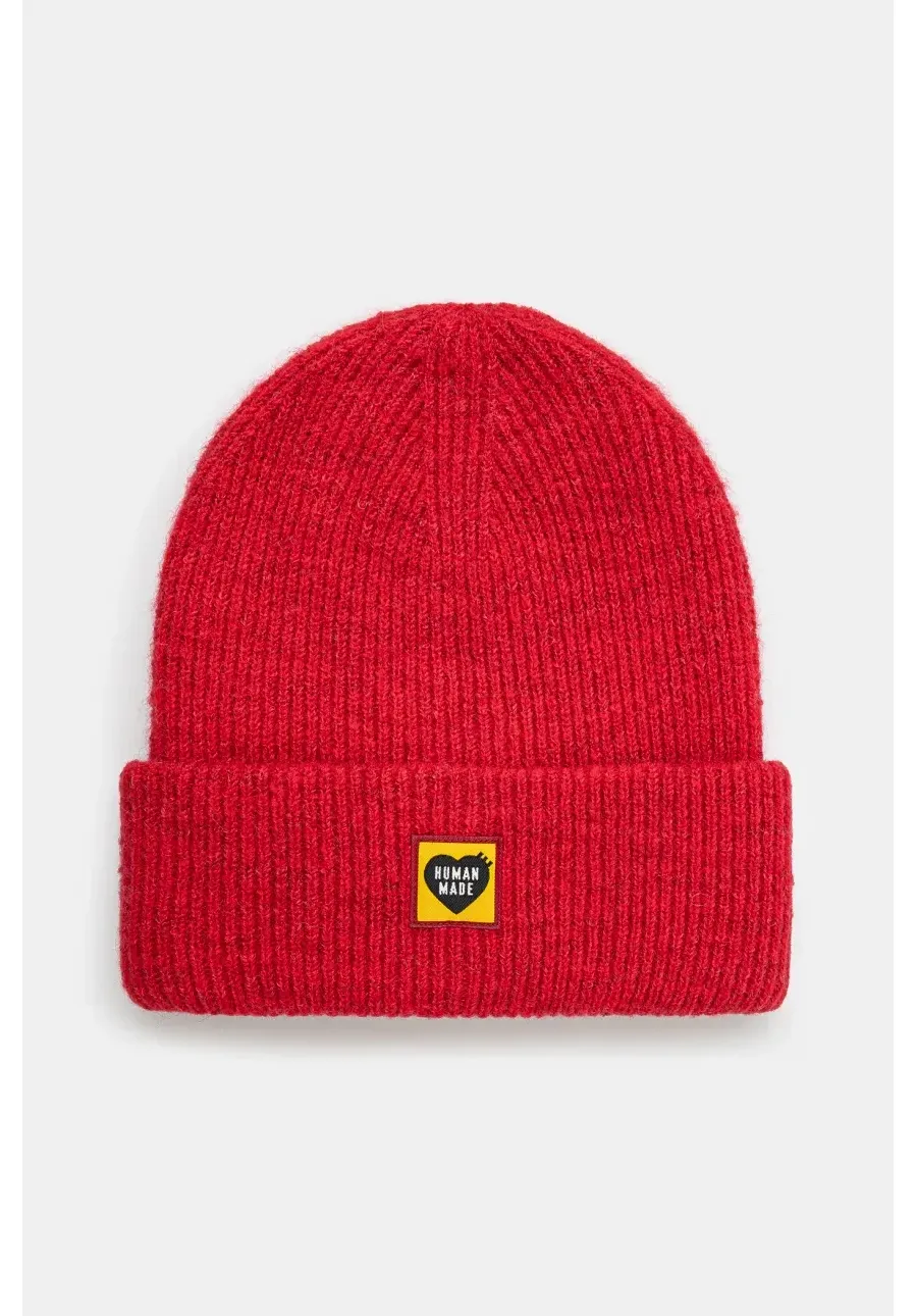 obrazek 1 Human Made czapka z domieszką wełny Big Beanie kolor czerwony z grubej dzianiny HM28GD026