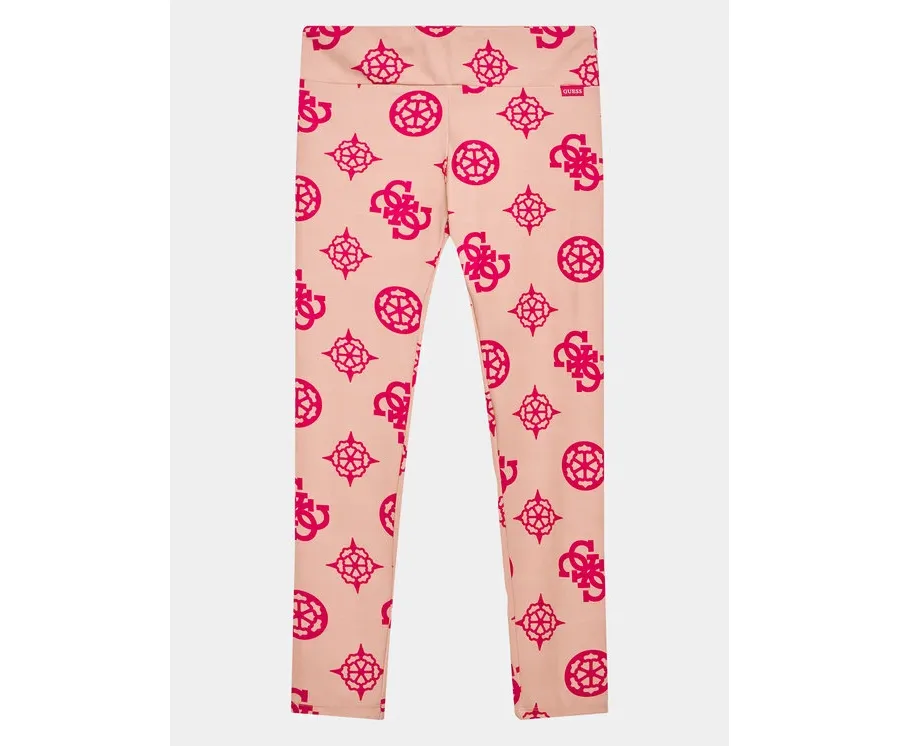 obrazek 1 Guess Legginsy J3YB03 MC03W Różowy Slim Fit