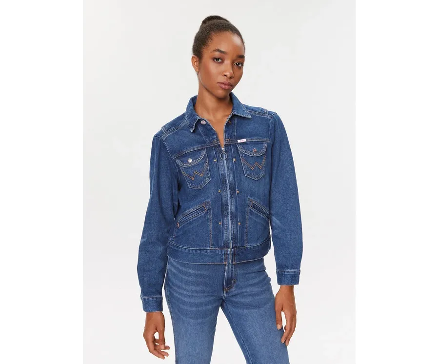 obrazek 1 Wrangler Kurtka jeansowa Jen 112346210 Niebieski Regular Fit
