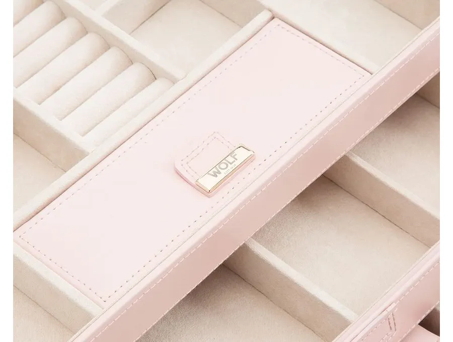 obrazek 4 Elegancka szkatułka na biżuterię Caroline Medium Rose Quartz